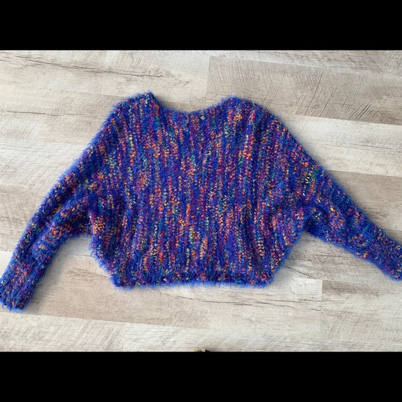 UO Ecote Fuzzy Confetti Shag Sweater - Picture 3 of 7